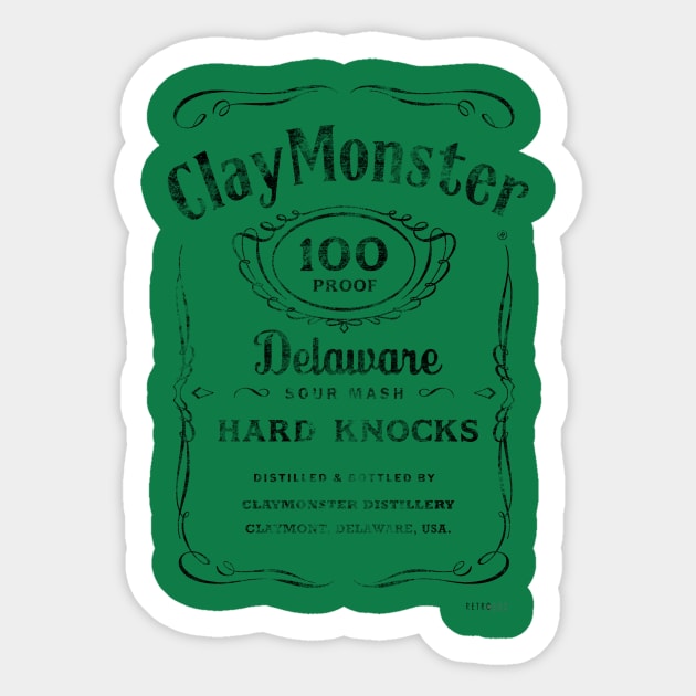 Claymonster! (Black Text) Sticker by Retro302